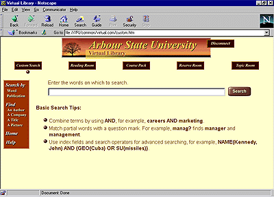 Sample site custom search page